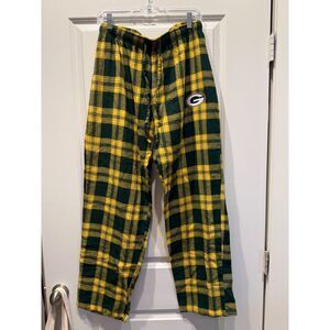 Green Bay Packers Unisex Pajama Pants Size Large EUC NFL Flannel NFC Football